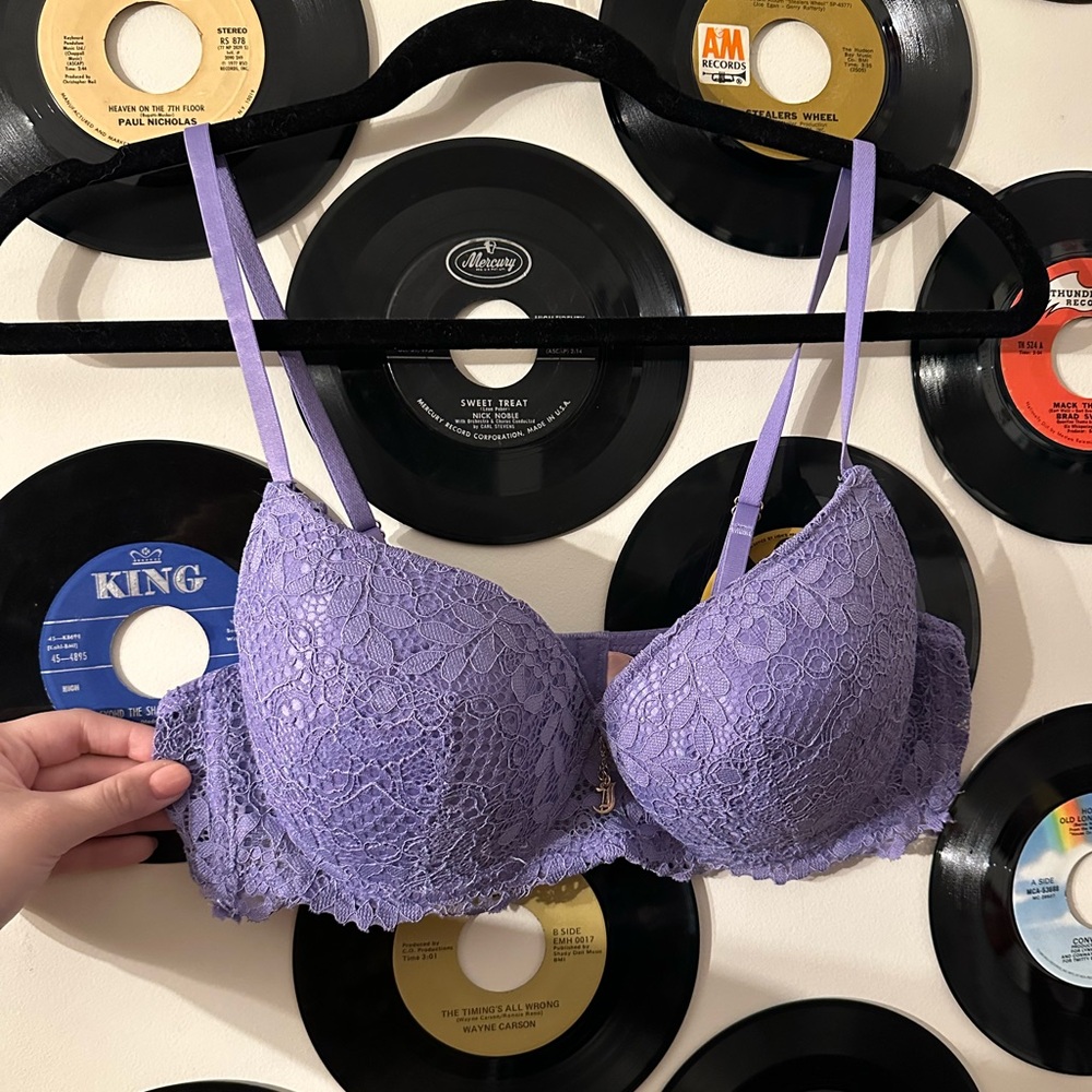 Lilac lace bralette